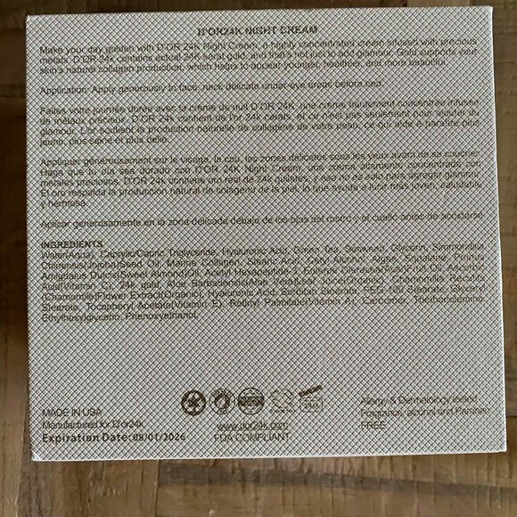 D'OR24K Prestige Night Cream - Picture 2 of 6